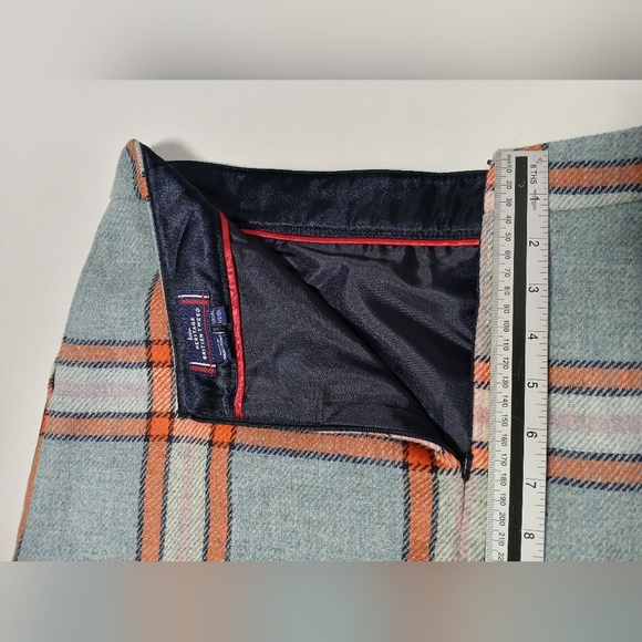 Boden 100% Wool Tweed Plaid A Line Mini Skirt. Ladies Size 10 - Picture 6 of 11